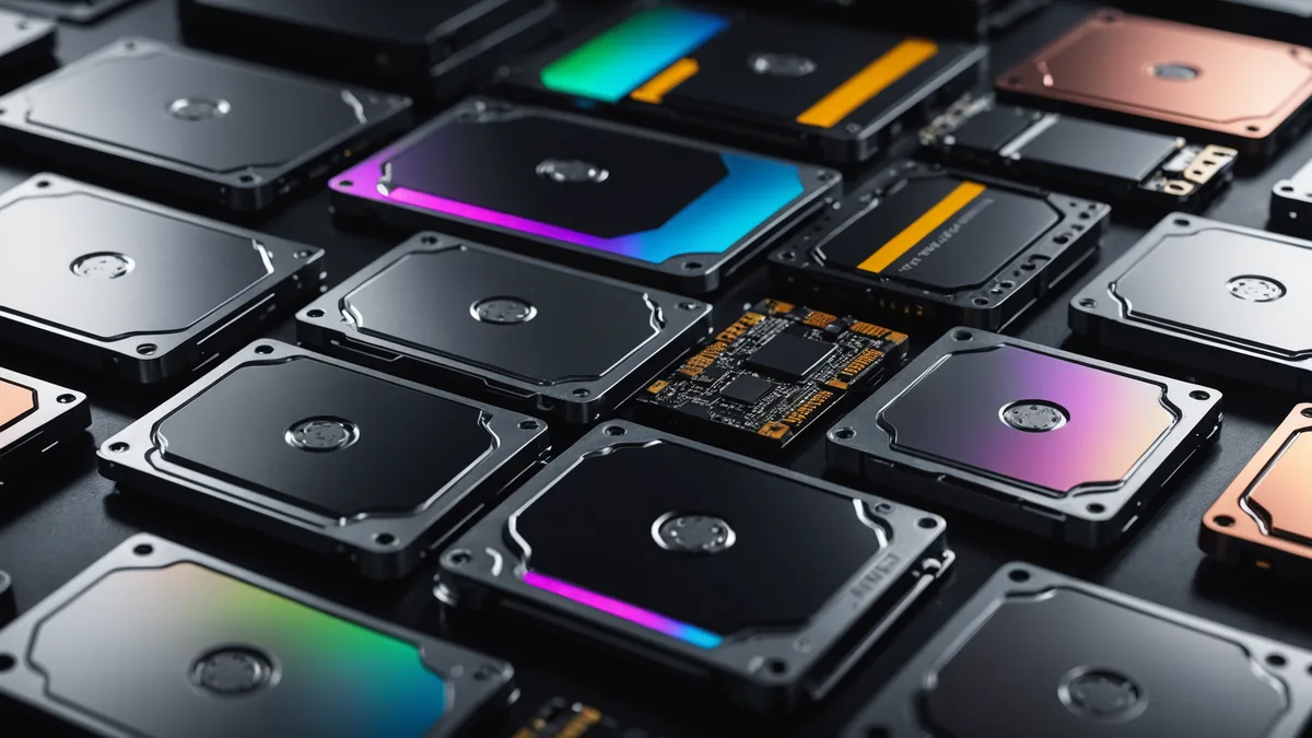 Capacity density flash vs HDD 2025